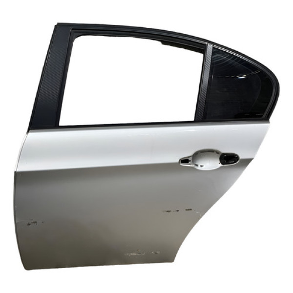 Porta Traseira Esquerda Bmw 318 320 E90 2009/2012 Traseira Esquerdo Prata