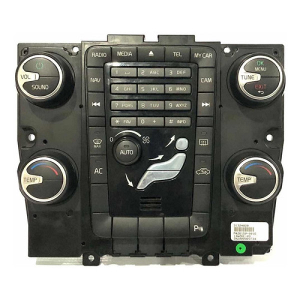 Comando De Ar E Som Volvo Xc60 R Design 2014/2017 Original
