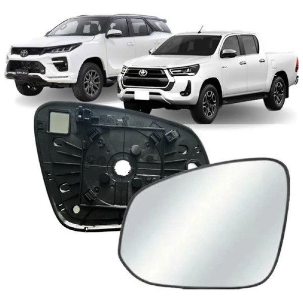 Lente De Retrovisor Esquerdo Hilux 2016 A 2021 Original
