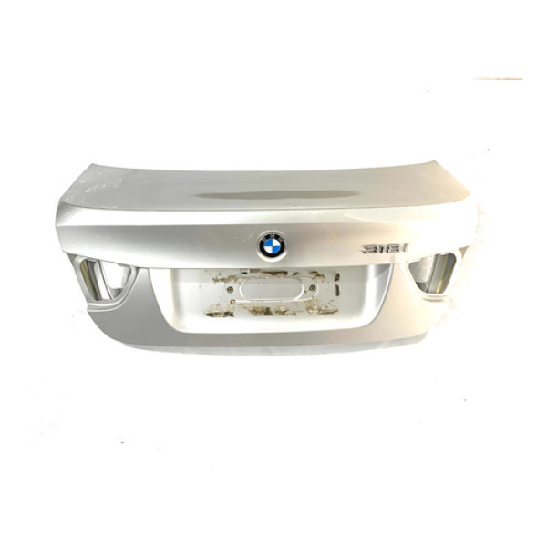 Tampa Traseira Bmw 320 318 E90 2010/2012 Prateado