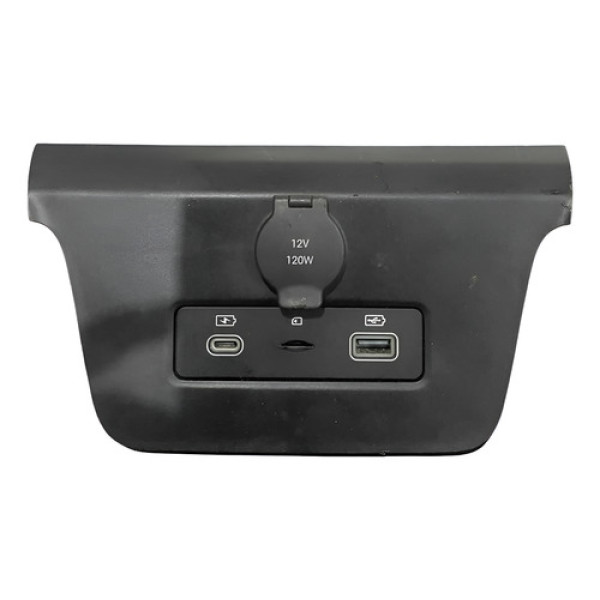 Tomada Usb C Carregador Traseiro Byd Dolphin Mini 2025 Preto