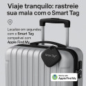 Localizador Smart Tag Hardline Rastreador Gps Cor Preto Compatível Com iPhone Apple Branco