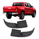 Ponteira Parachoque Traseiro Hilux 2016 A 2021 Plástico Resist. Preta