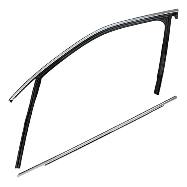 Kit Pestana Da Porta Dianteira Esquerd Audi Q5 2.0 2018 2019 Prata