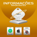 Localizador Smart Tag Hardline Rastreador Gps Cor Preto Compatível Com iPhone Apple Branco