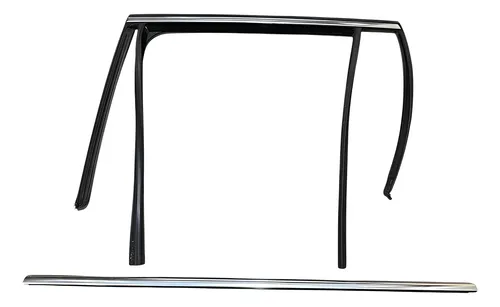 Kit Pestana Da Porta Traseira Esquerda Bmw X5 F15 2014 2016 Preto